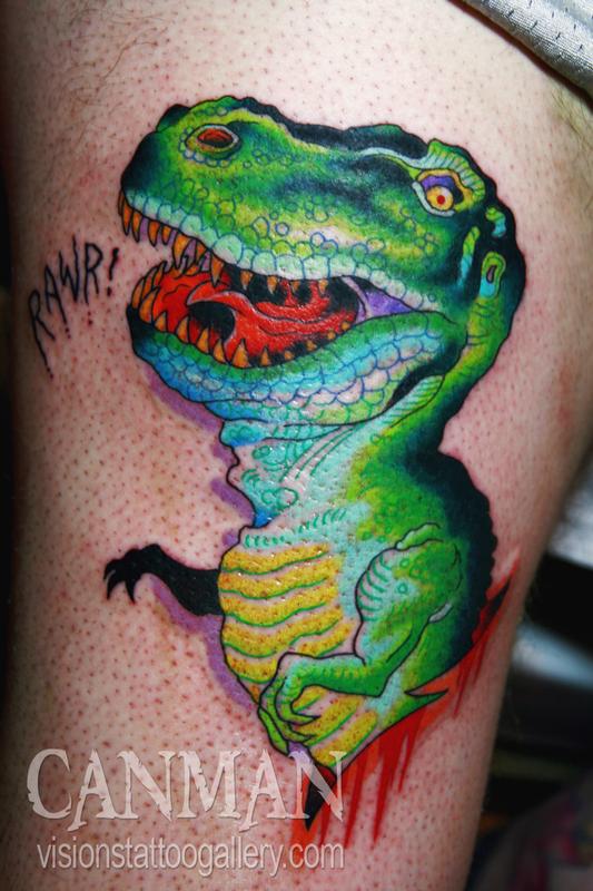 T Rex by Canman: TattooNOW